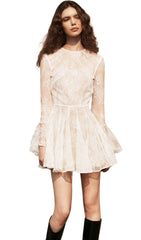 Open Back Flared Mini Dress