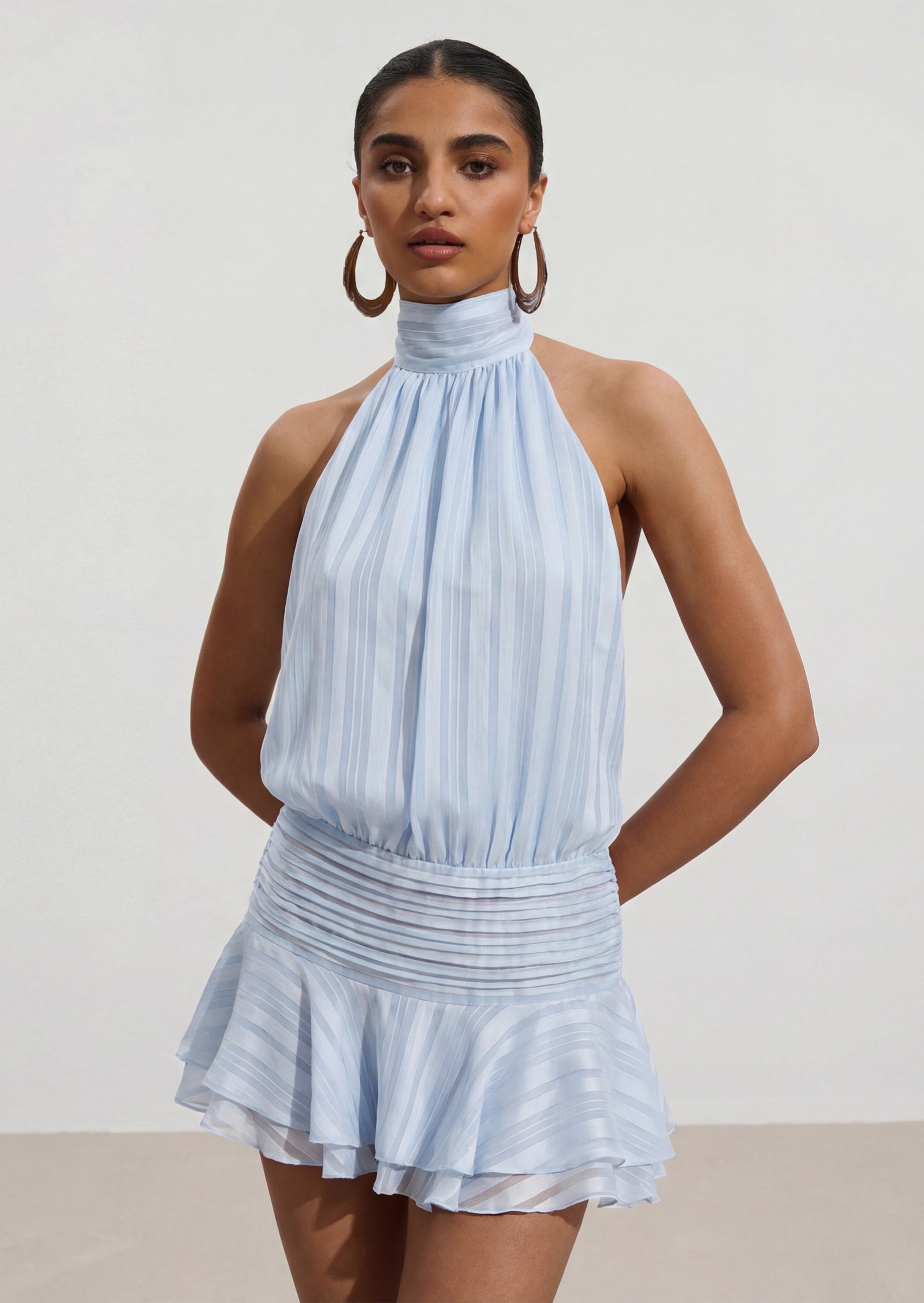 Parialy Chiffon Mini Dress