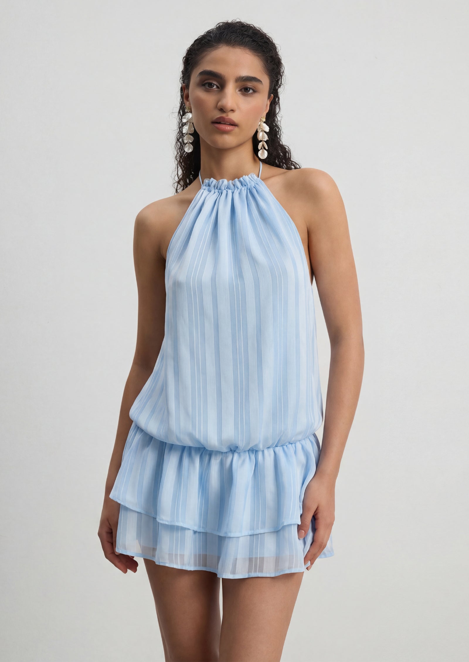 Parialy Halter Mini Dress